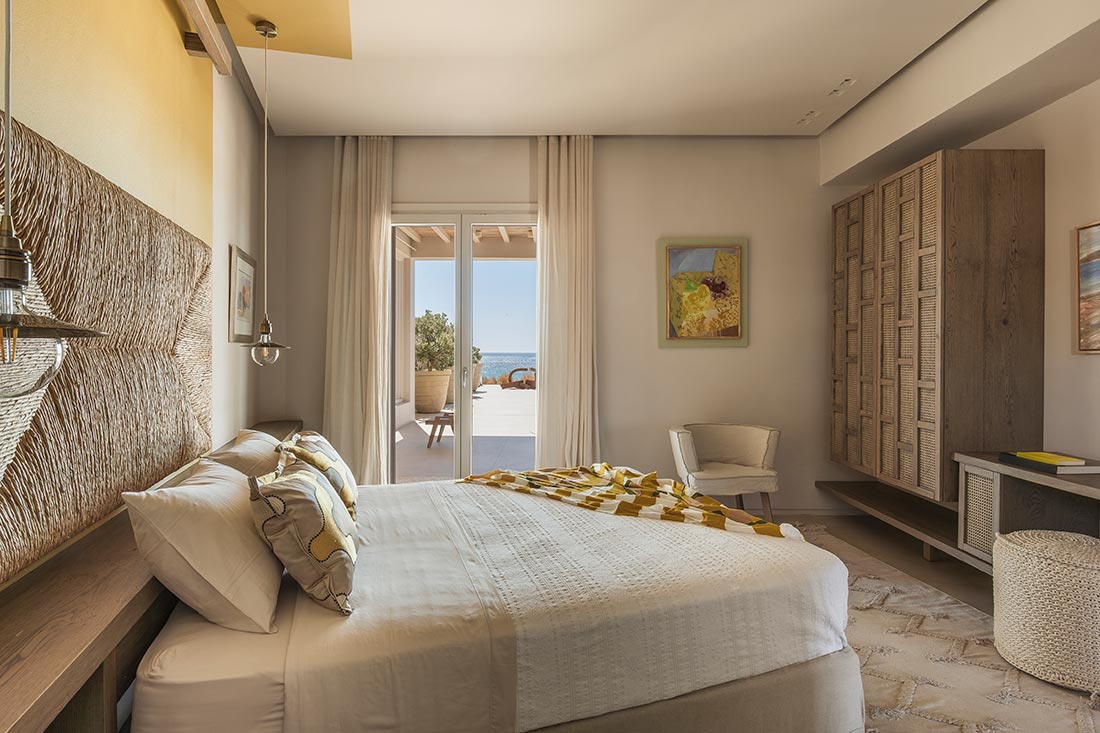 Φωτογράφιση της κρεβατοκάμαρας της βίλλας